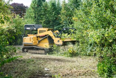 Land Clearing Machinery in Use